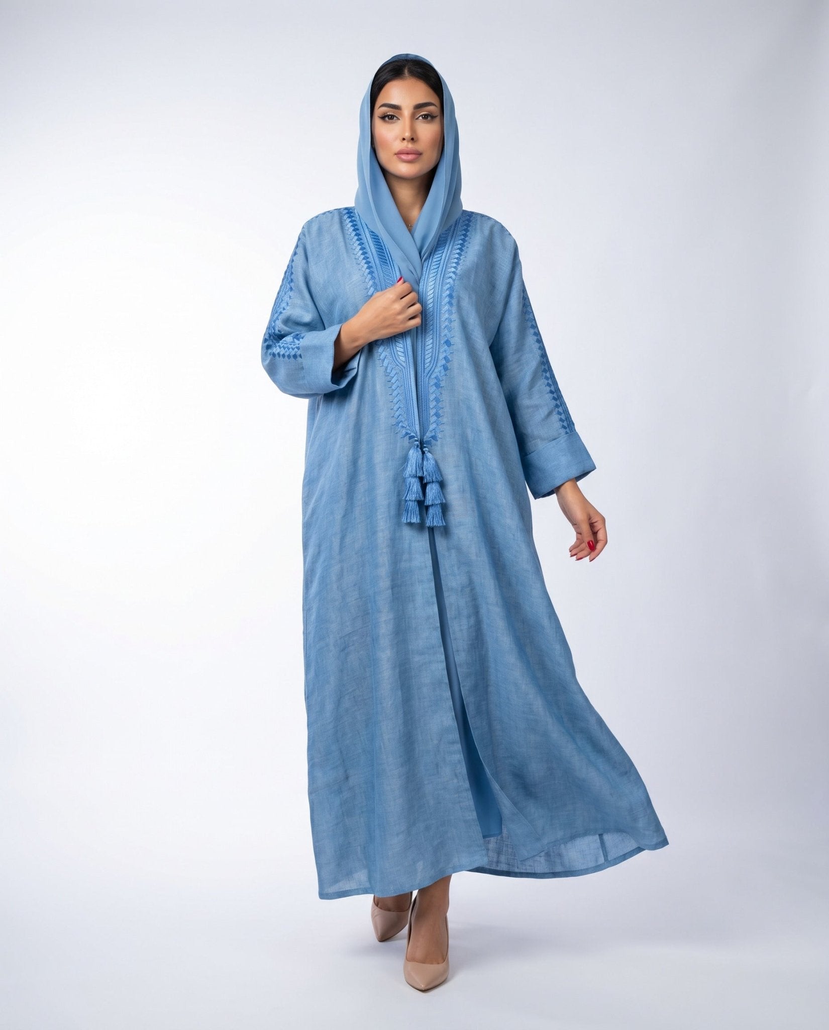 FG 601 - LB ABAYA - STYLE HAUTE COUTURE - MIRA Y MANO