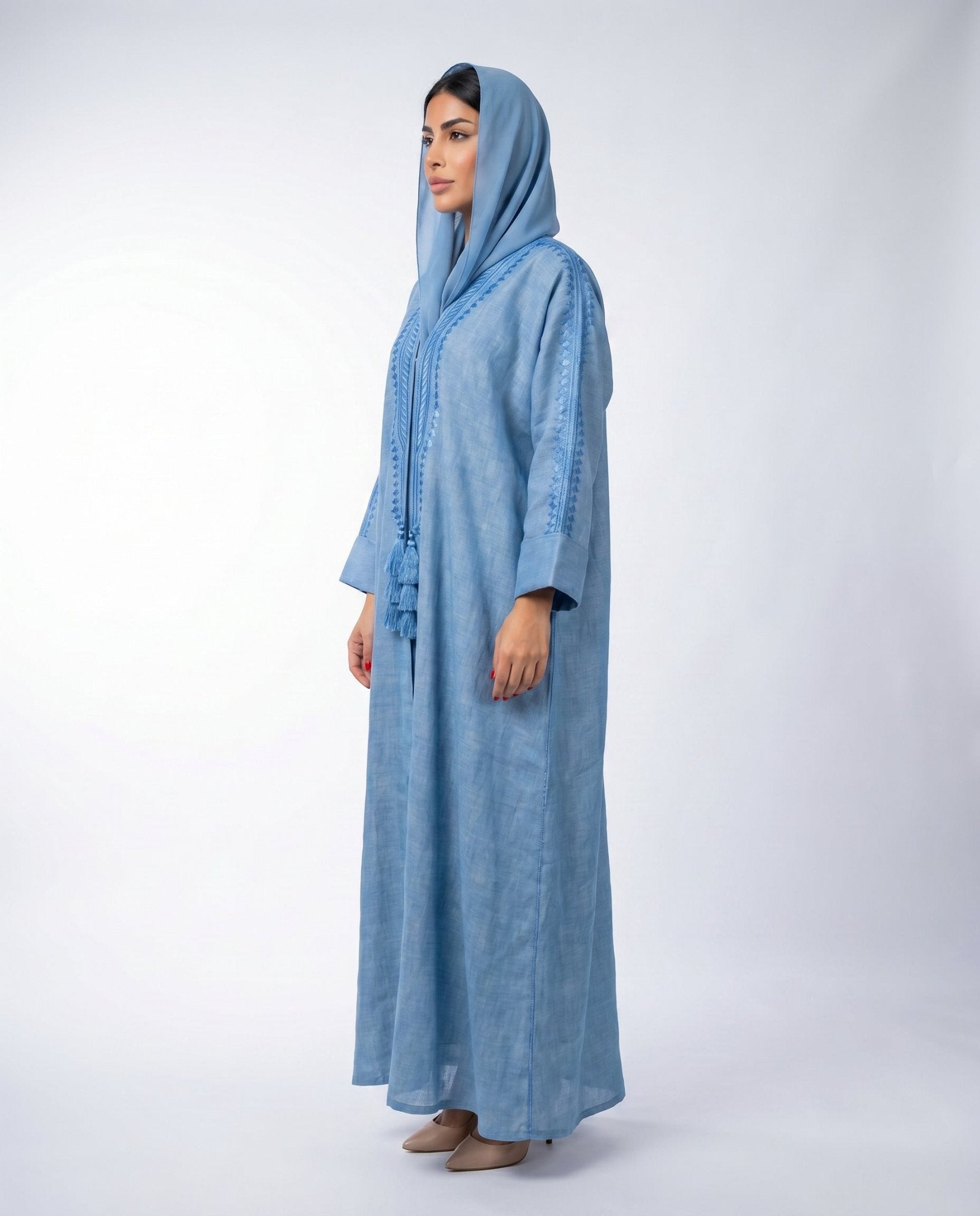 FG 601 - LB ABAYA - STYLE HAUTE COUTURE - MIRA Y MANO