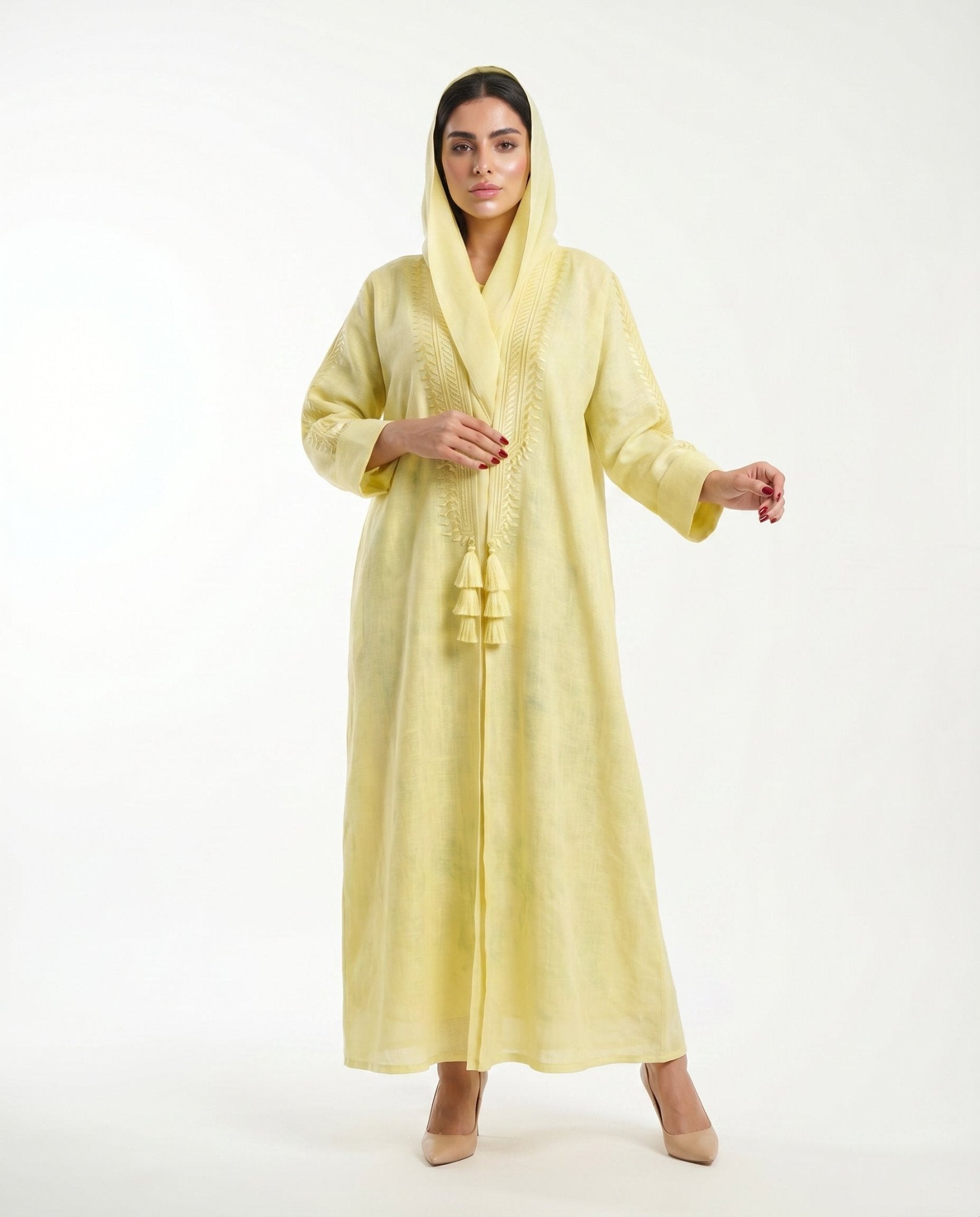 FG 601 - YL ABAYA - STYLE HAUTE COUTURE - MIRA Y MANO