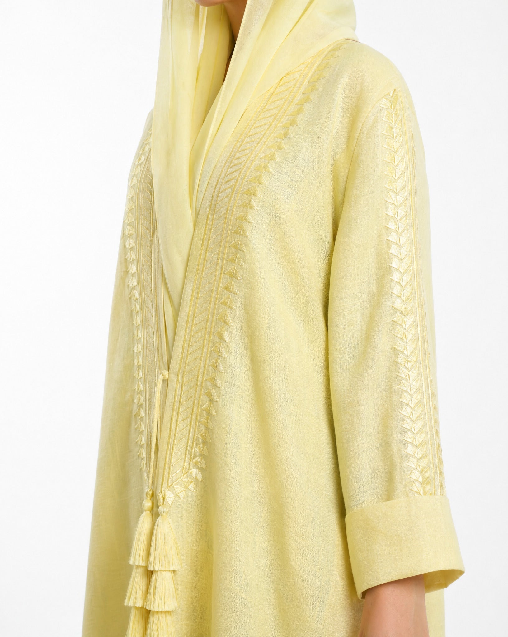 FG 601 - YL ABAYA - STYLE HAUTE COUTURE - MIRA Y MANO