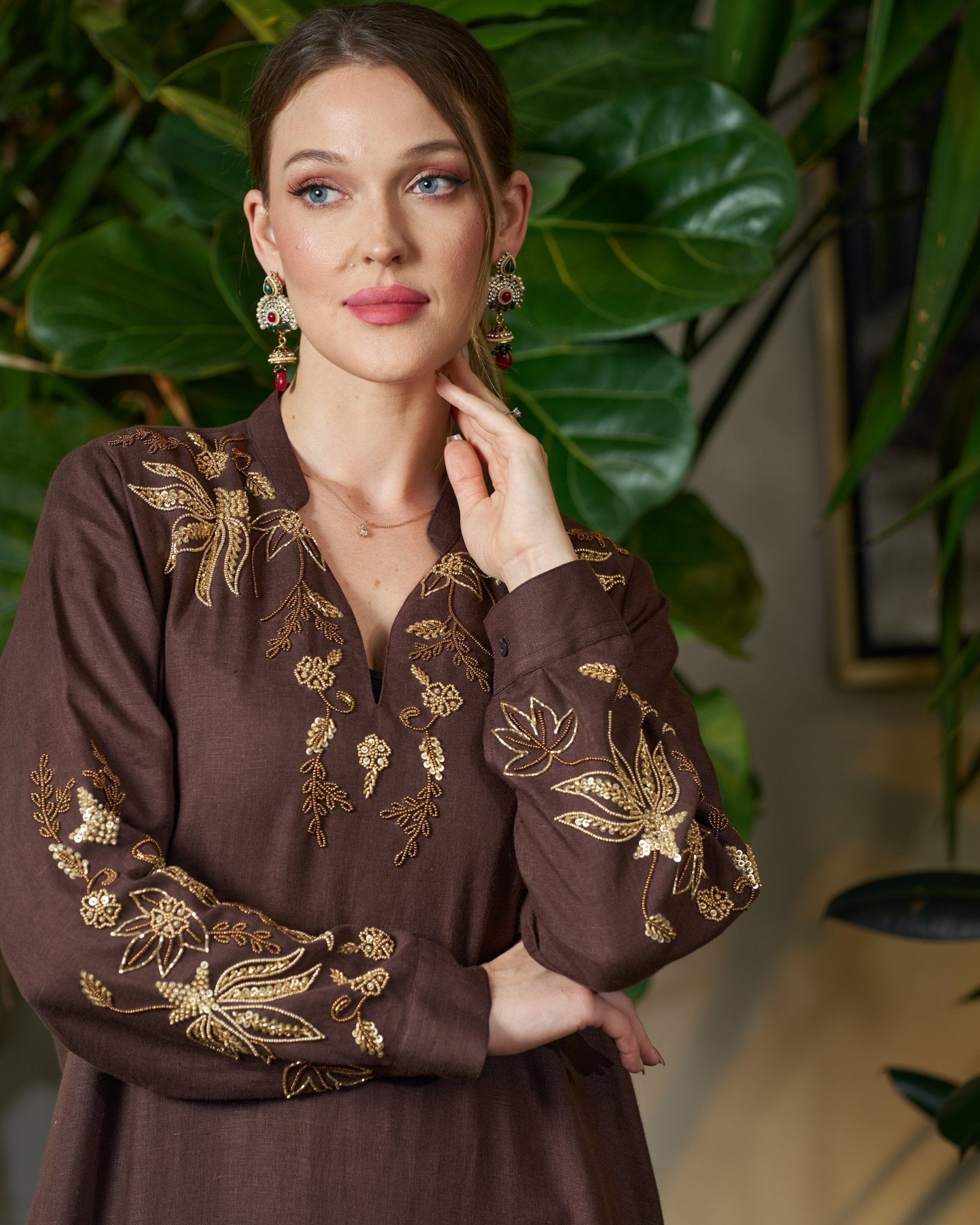 FG 974 - BR JALABIAH - STYLE HAUTE COUTURE - MIRA Y MANO