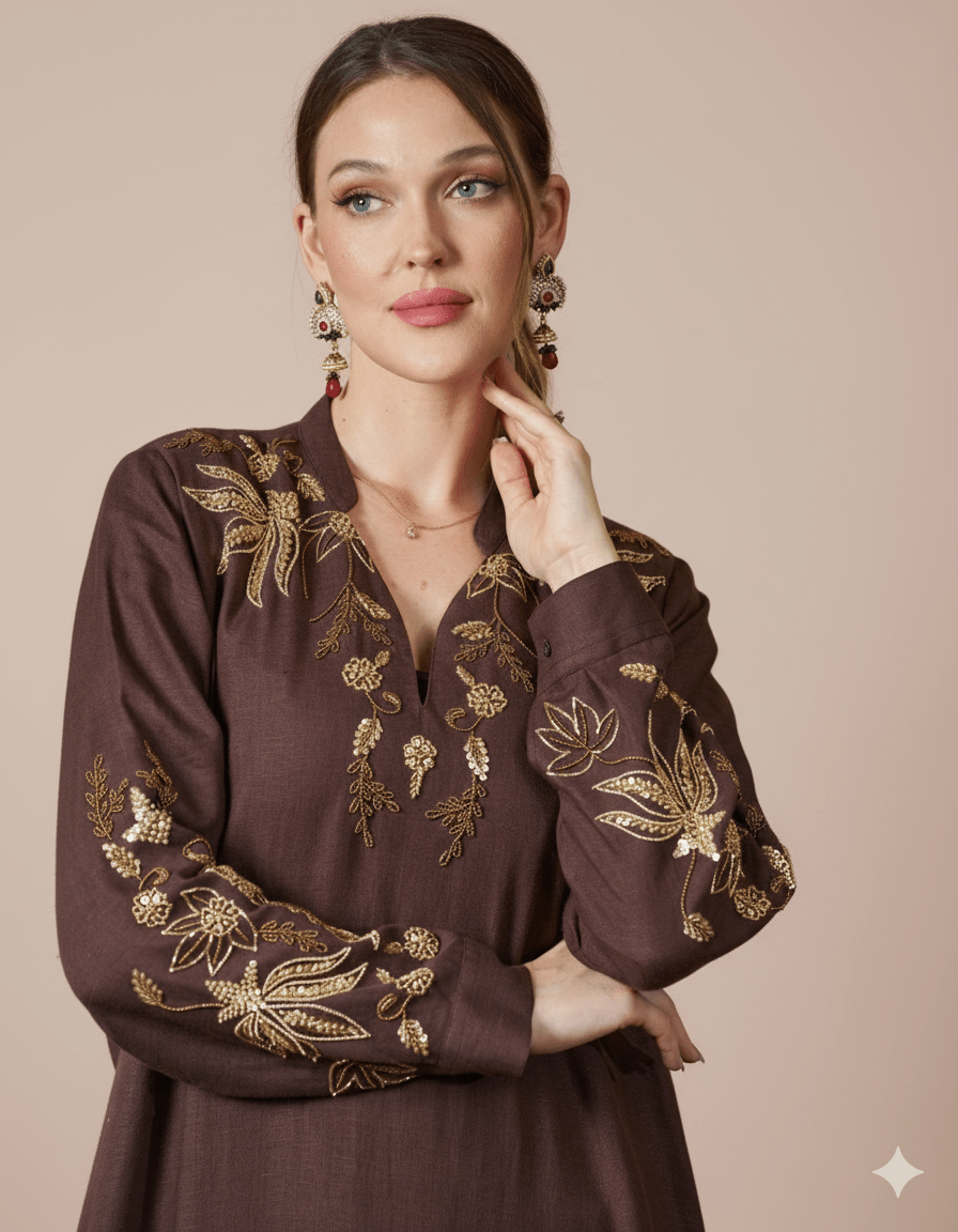 FG 974 - BR JALABIAH - STYLE HAUTE COUTURE - MIRA Y MANO