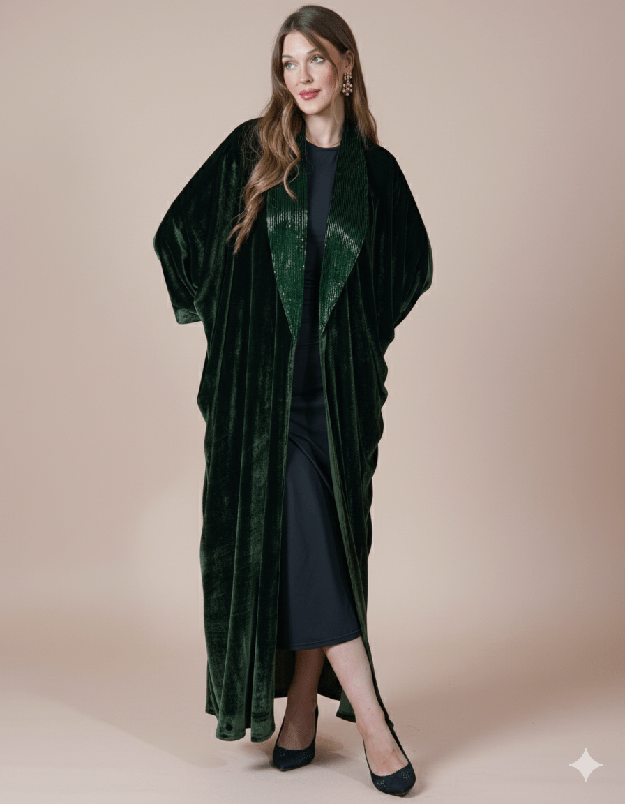 FG 988 - GR ABAYA - STYLE HAUTE COUTURE - MIRA Y MANO