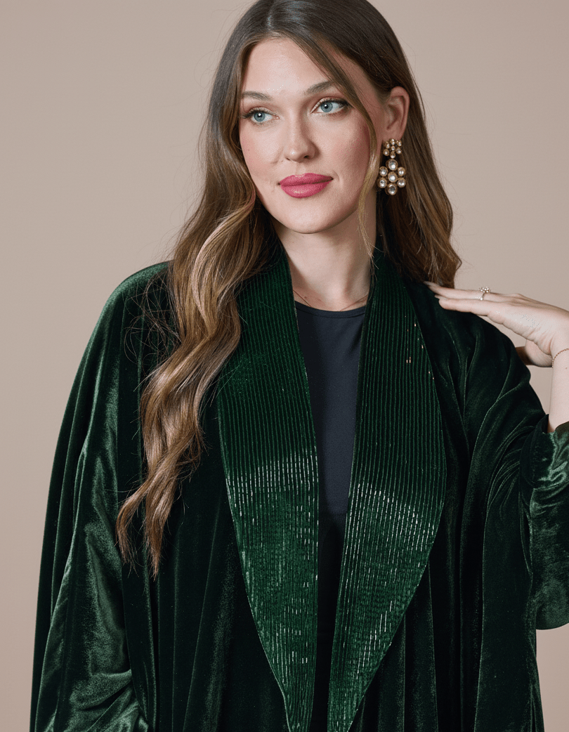 FG 988 - GR ABAYA - STYLE HAUTE COUTURE - MIRA Y MANO