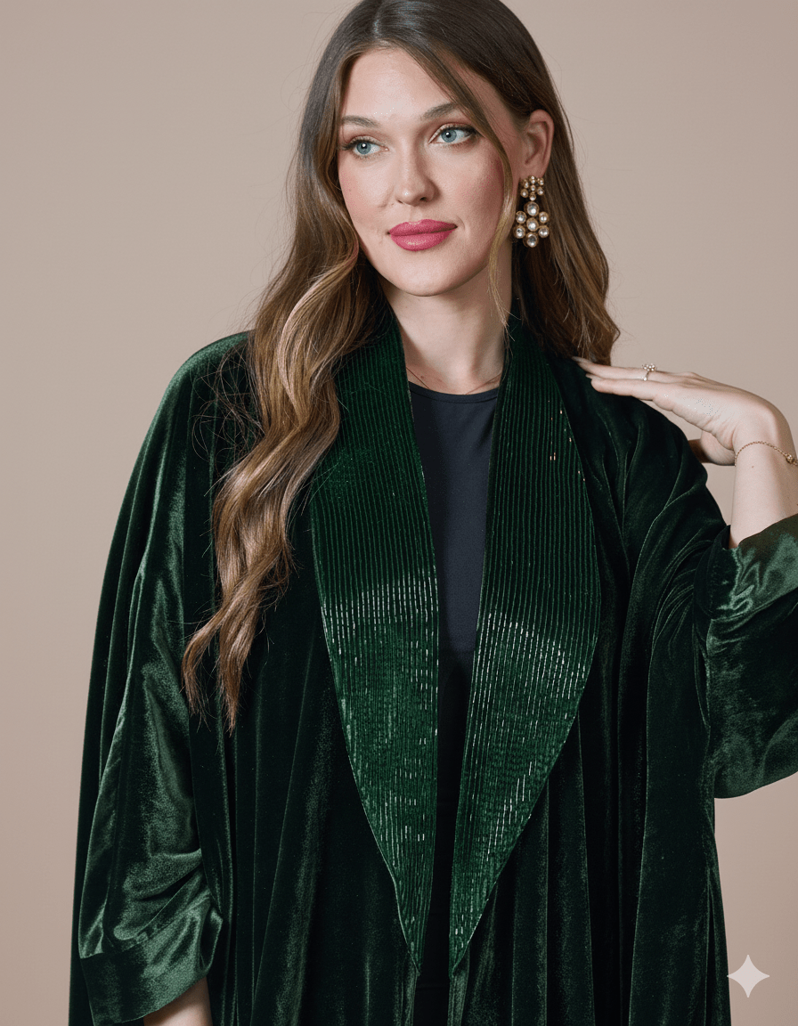 FG 988 - GR ABAYA - STYLE HAUTE COUTURE - MIRA Y MANO