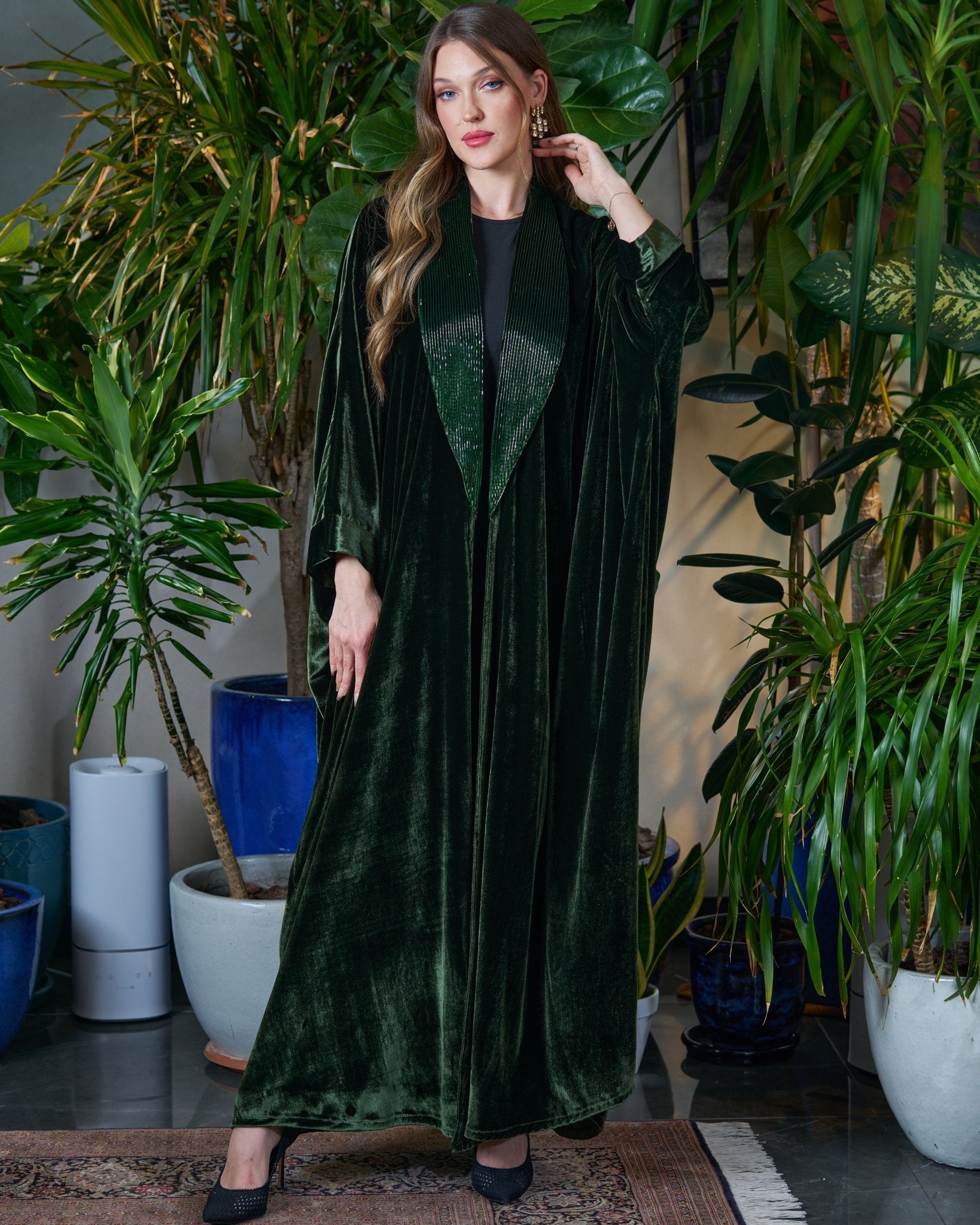 FG 988 - GR ABAYA - STYLE HAUTE COUTURE - MIRA Y MANO