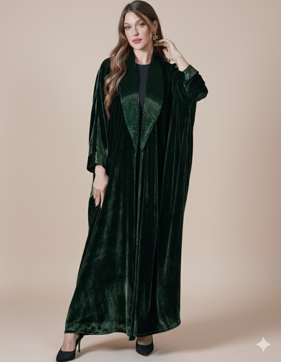 FG 988 - GR ABAYA - STYLE HAUTE COUTURE - MIRA Y MANO