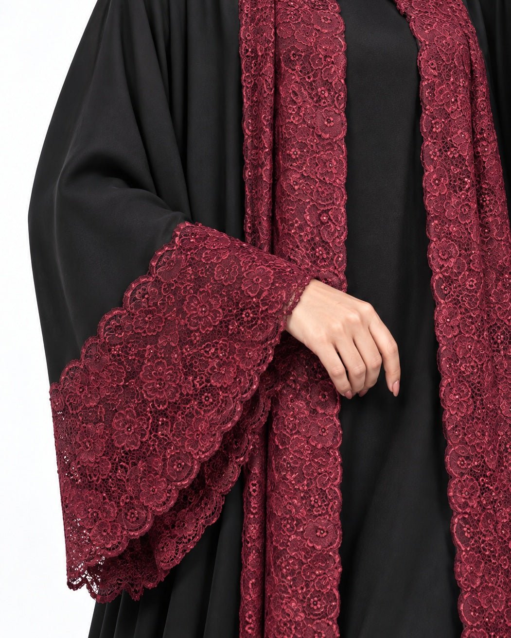 540SU-BKM ABAYA - SUZAN MUZAFFAR - MIRA Y MANO