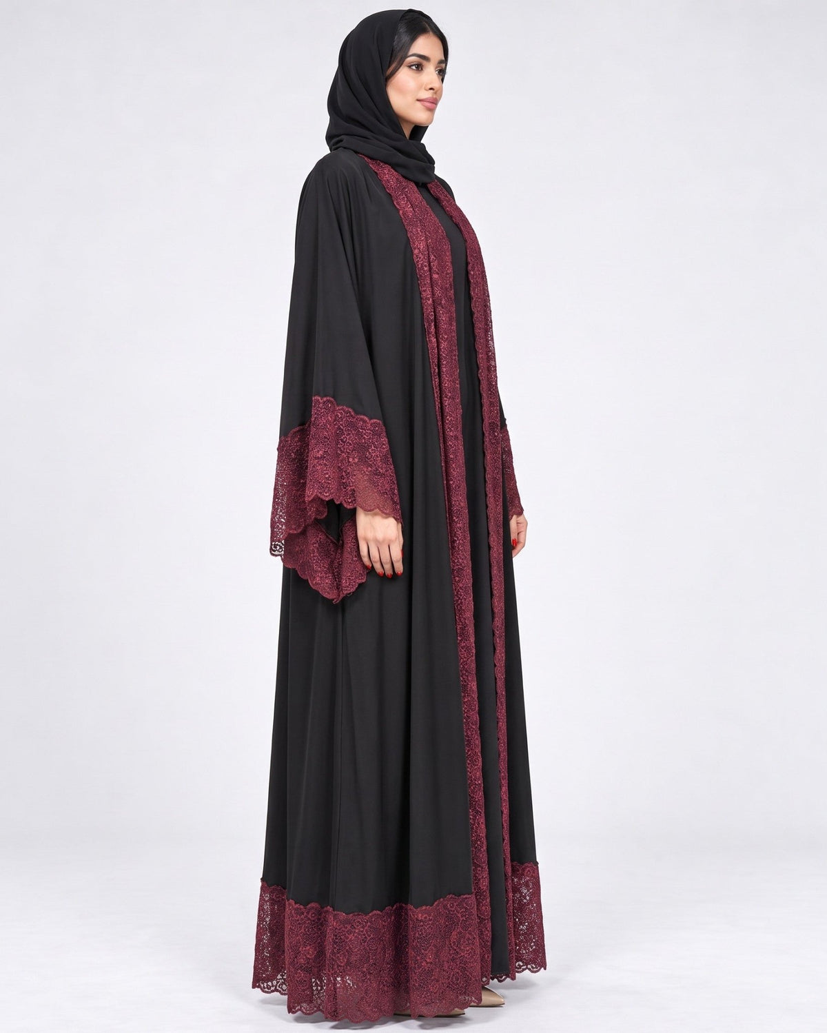 540SU-BKM ABAYA - SUZAN MUZAFFAR - MIRA Y MANO