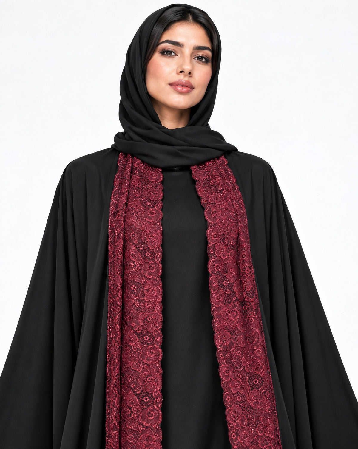540SU-BKM ABAYA - SUZAN MUZAFFAR - MIRA Y MANO