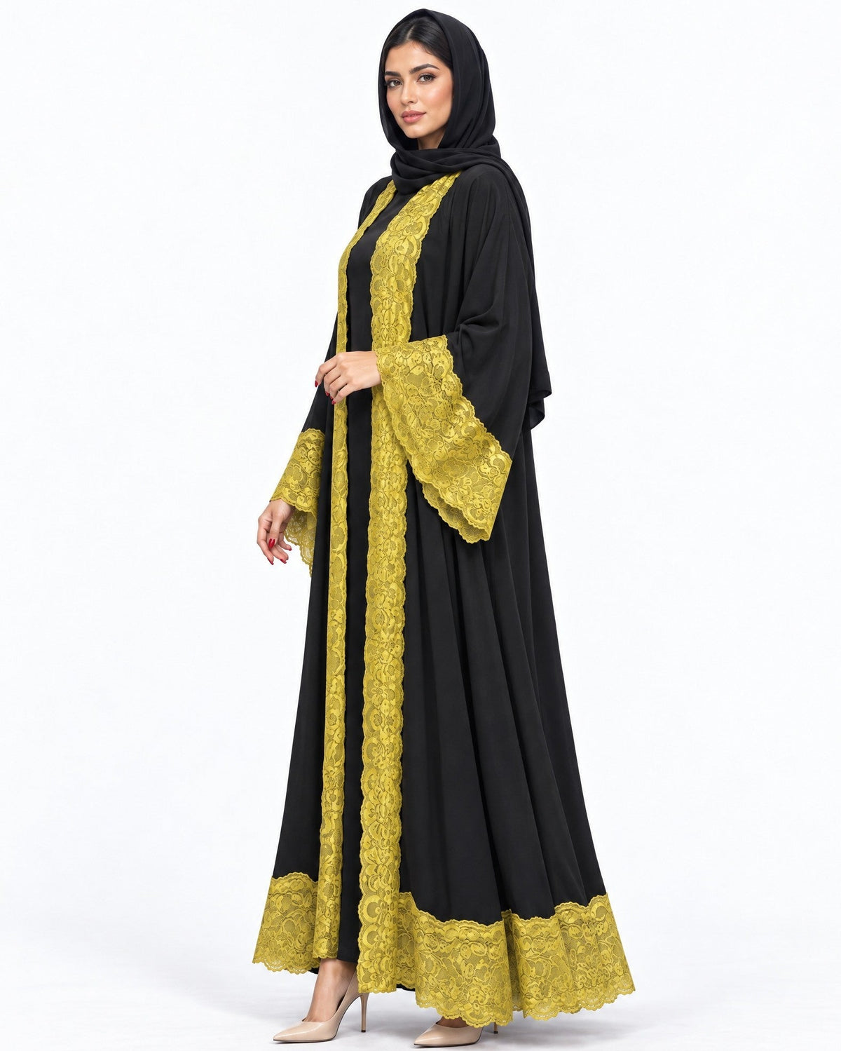 540SU-C-BK ABAYA - SUZAN MUZAFFAR - MIRA Y MANO