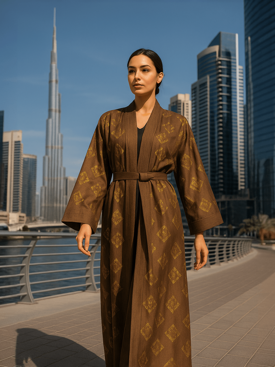 WILLOW BROWN ABAYA - SWGT - MIRA Y MANO