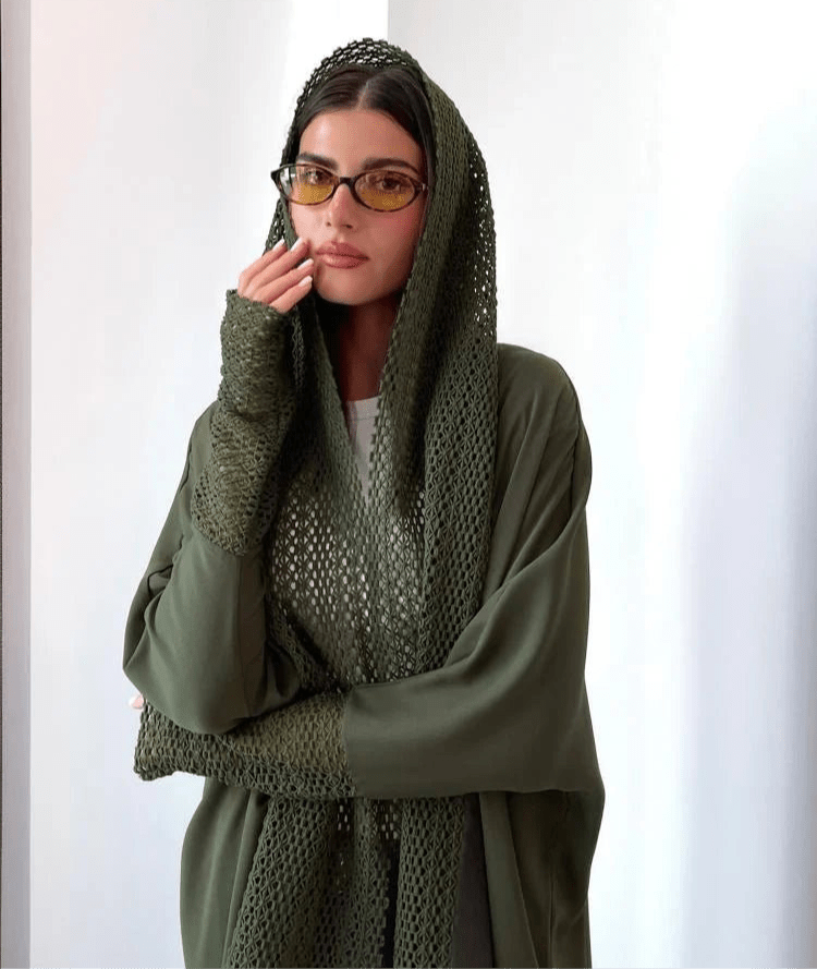 CS - O ABAYA - TEAL - MIRA Y MANO