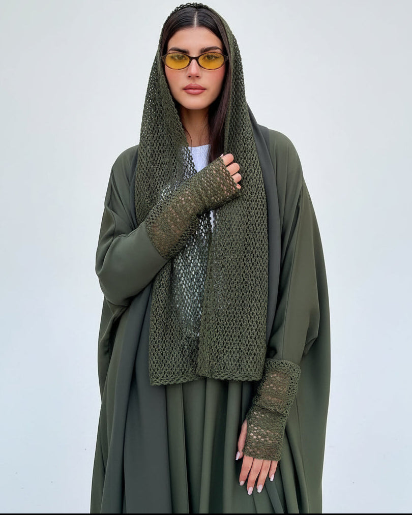 CS - O ABAYA - TEAL - MIRA Y MANO