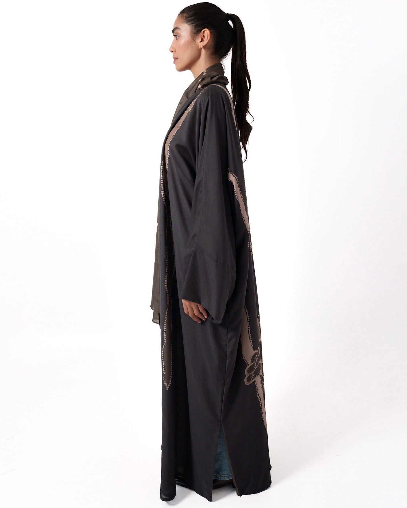 FALLING BLOOM - BR ABAYA - TEAL - MIRA Y MANO