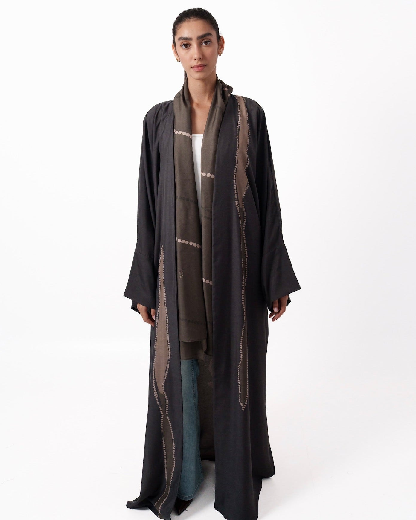FALLING BLOOM - BR ABAYA - TEAL - MIRA Y MANO
