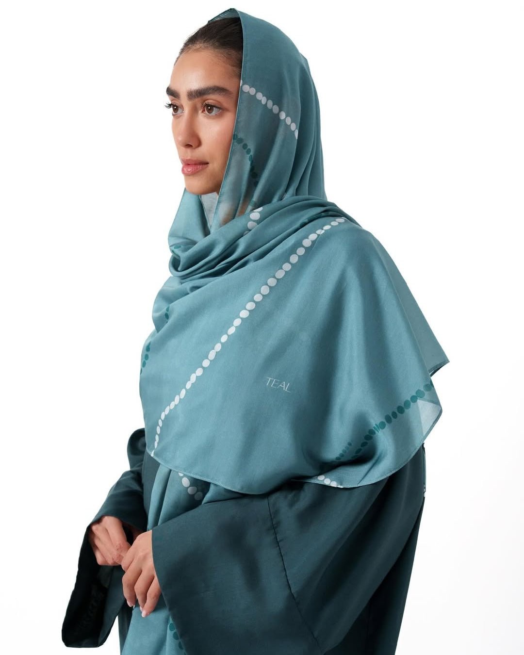 FALLING BLOOM - TL ABAYA - TEAL - MIRA Y MANO