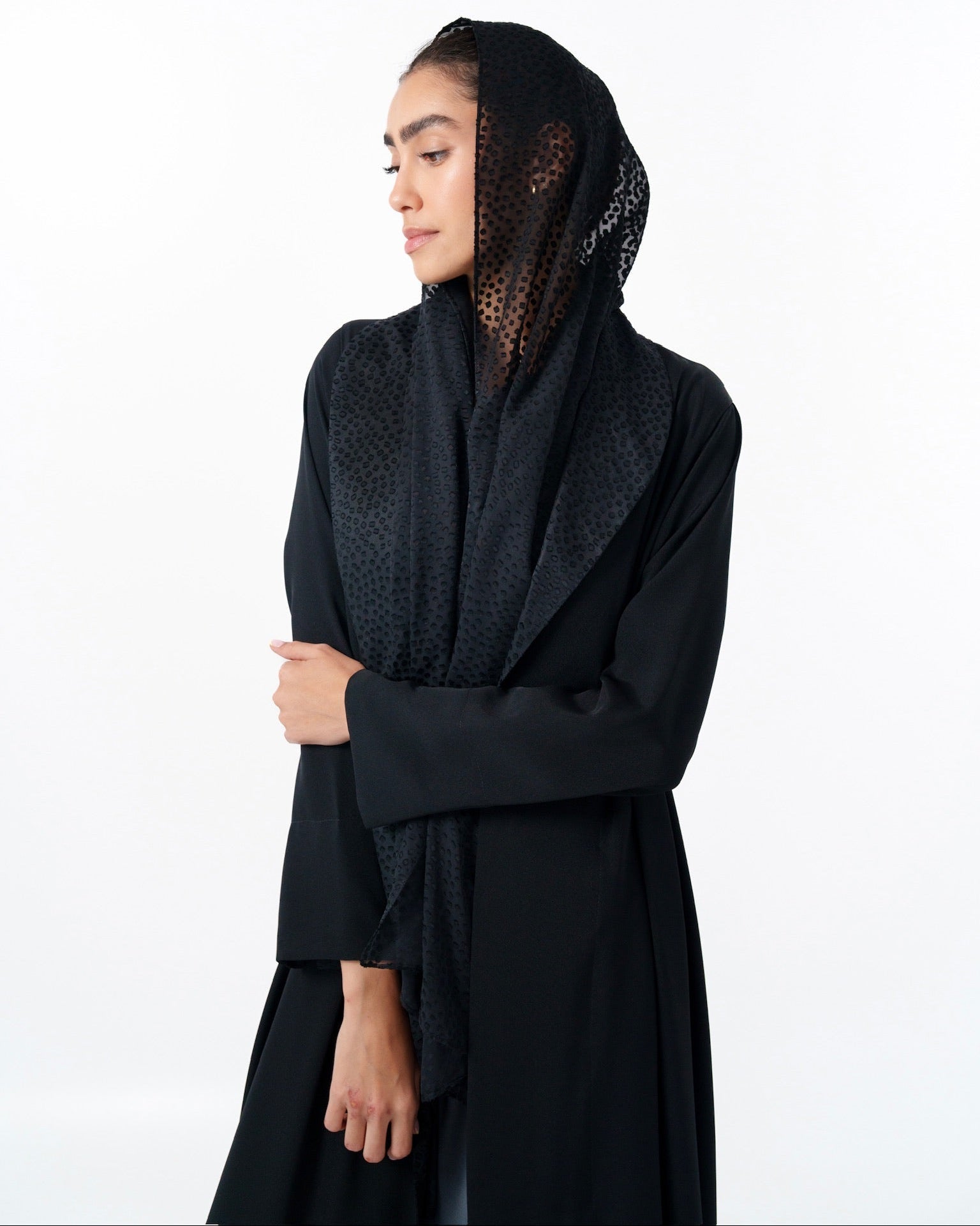SCATTERED SUIT - BK ABAYA - TEAL - MIRA Y MANO