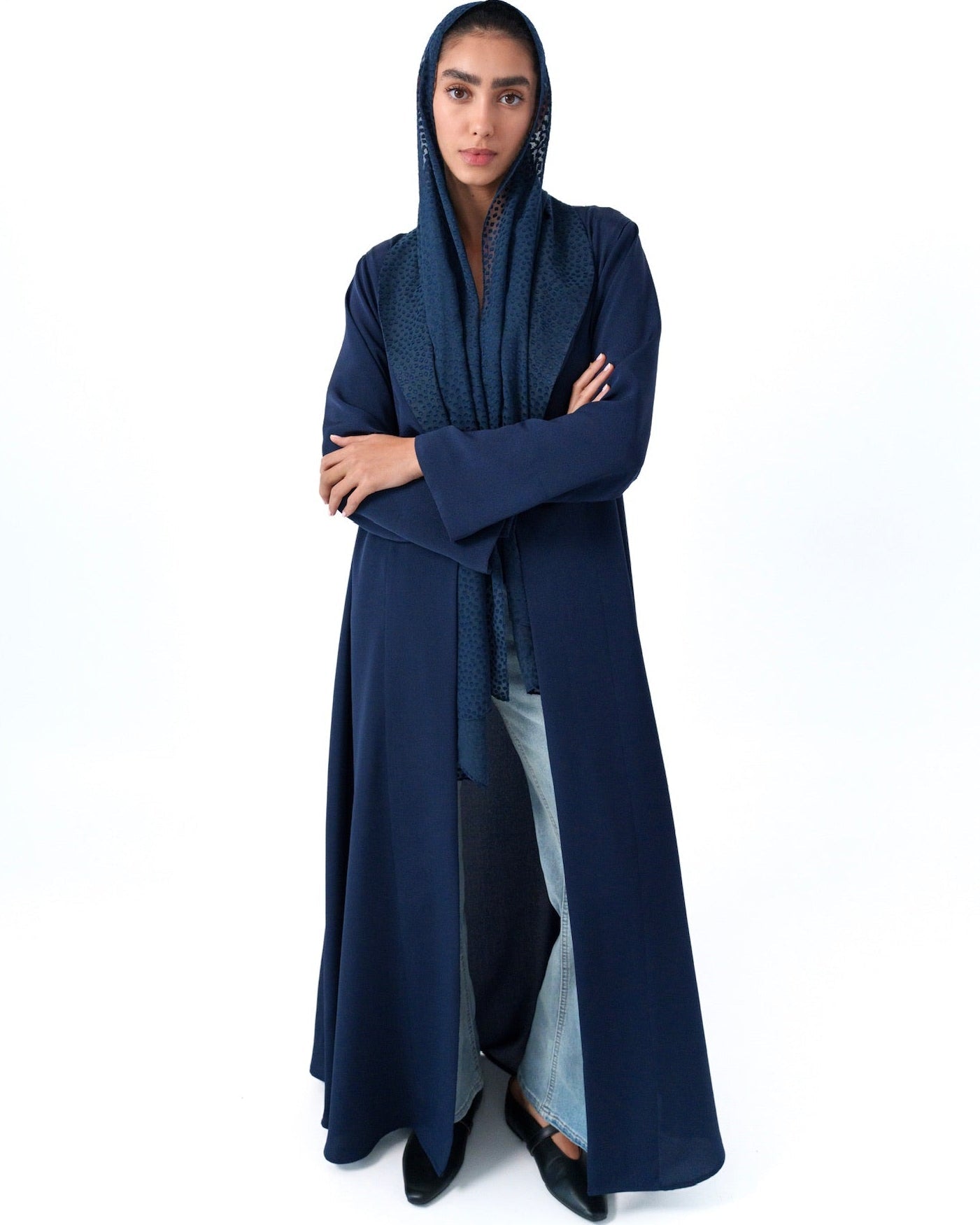 SCATTERED SUIT - NV ABAYA - TEAL - MIRA Y MANO
