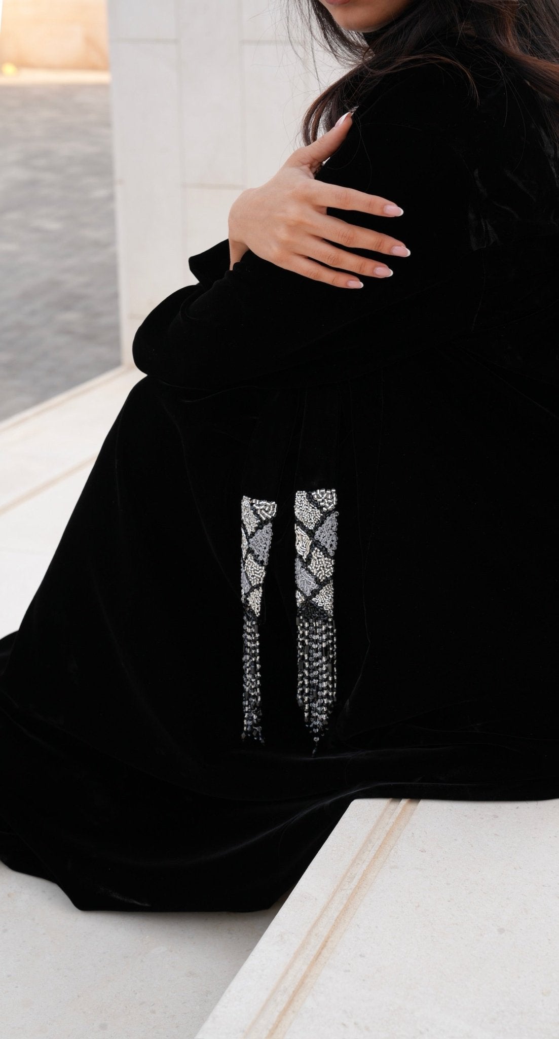 VELVET DUSK - BK KAFTAN - TEAL - MIRA Y MANO