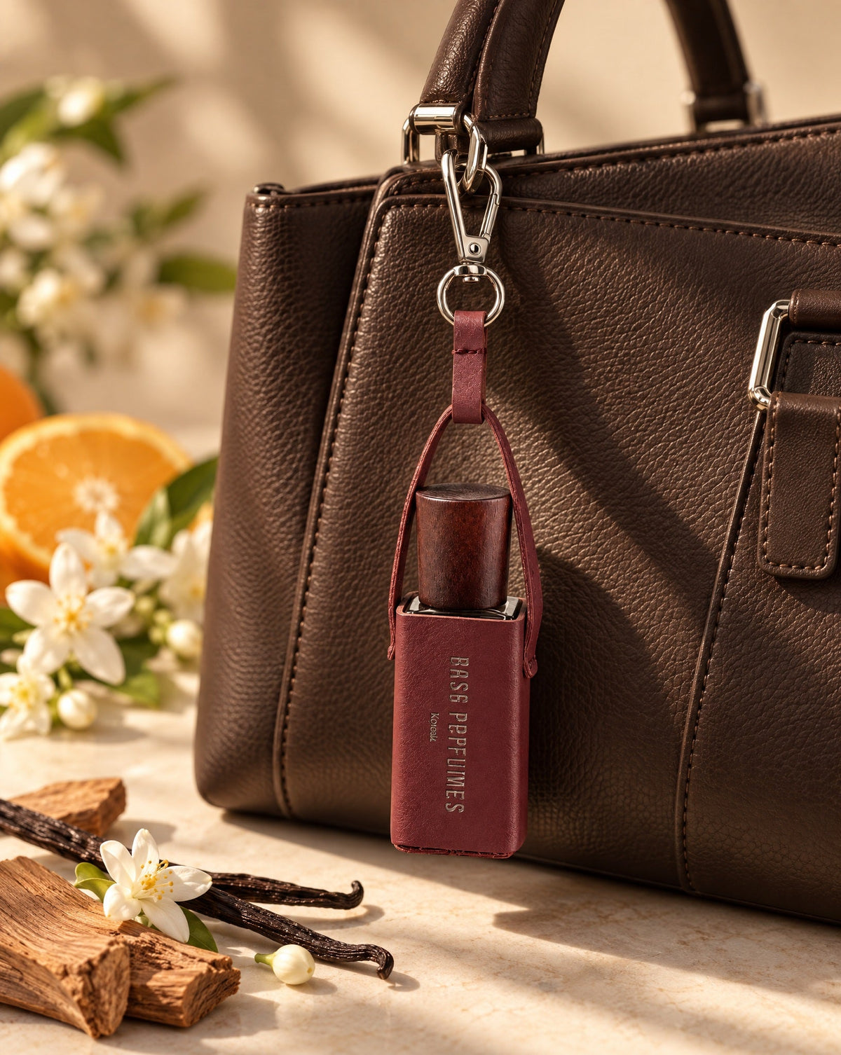 Sandalwood Perfume Base Charm – Burgundy - THE BASE PERFUMES - MIRA Y MANO