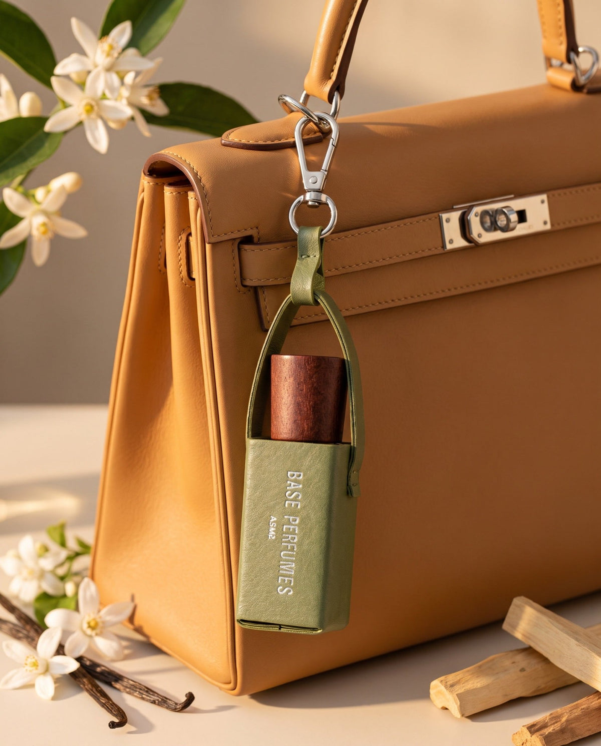 عطر خشب الصندل بتصميم تعليقة – أخضر – MIRA Y MANO