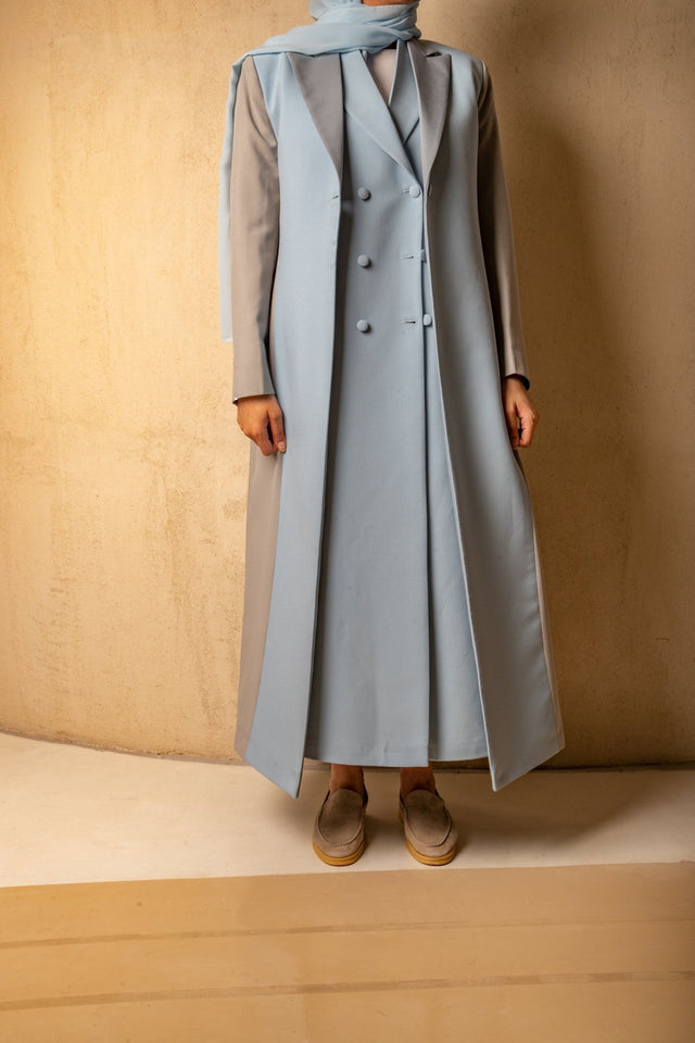 MULTICOLOR - BLUE ABAYA COAT - THE CAPSULE - MIRA Y MANO