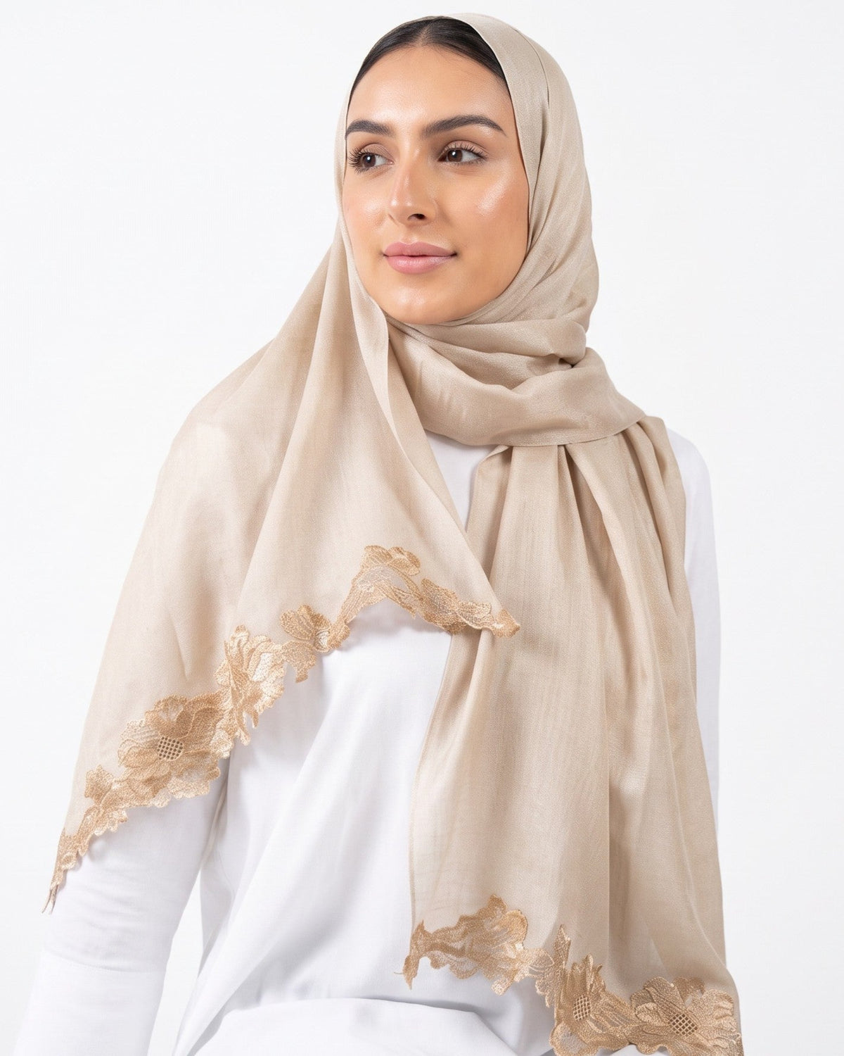 BT6168-BEI – Linenbeige Scarf - MIRA Y MANO