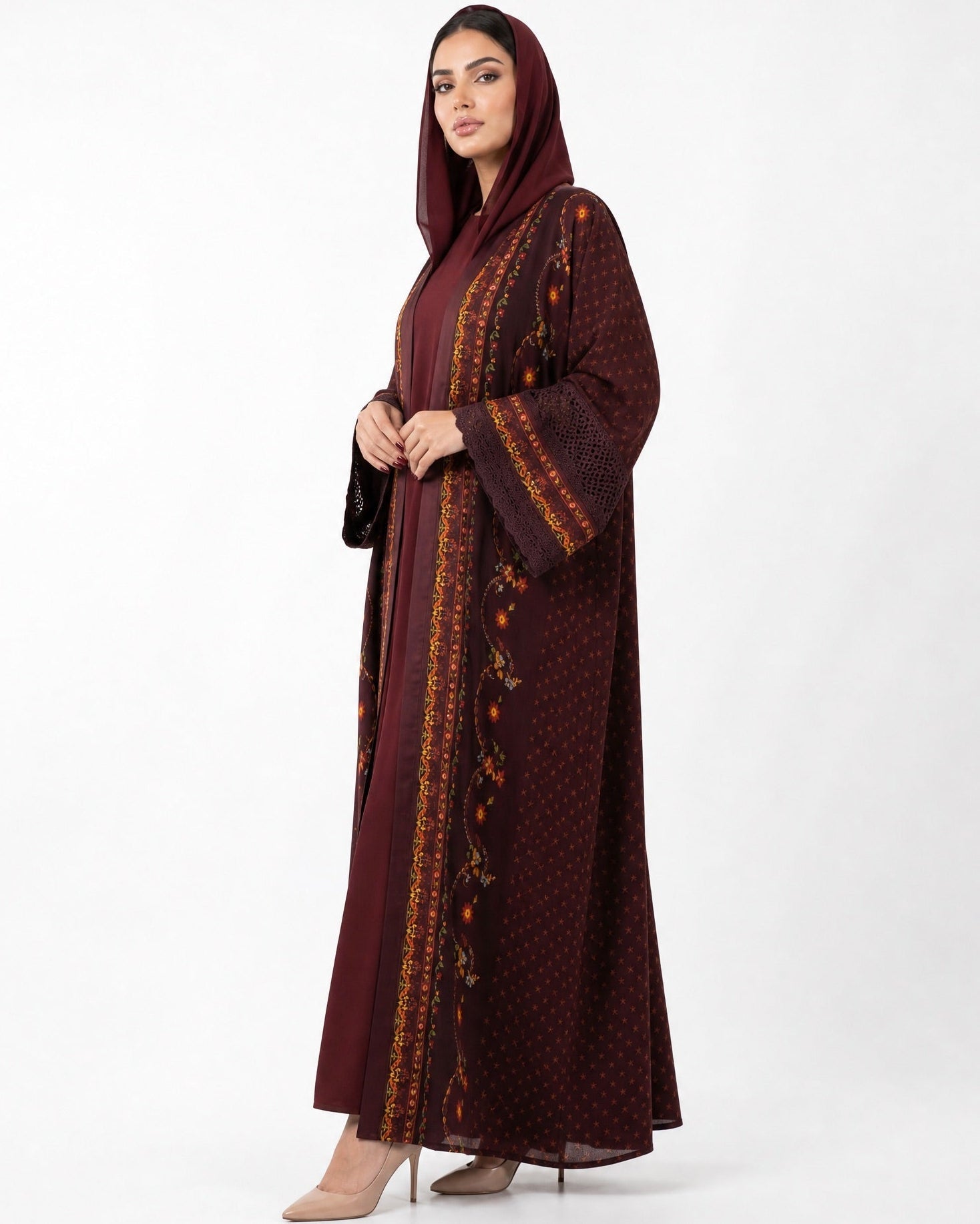 BT6563-R ABAYA SET - THE DRESSING ROOM - MIRA Y MANO