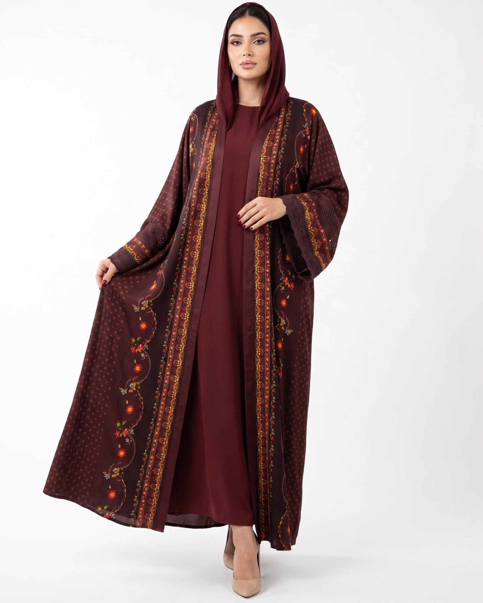 BT6563-R ABAYA SET - THE DRESSING ROOM - MIRA Y MANO