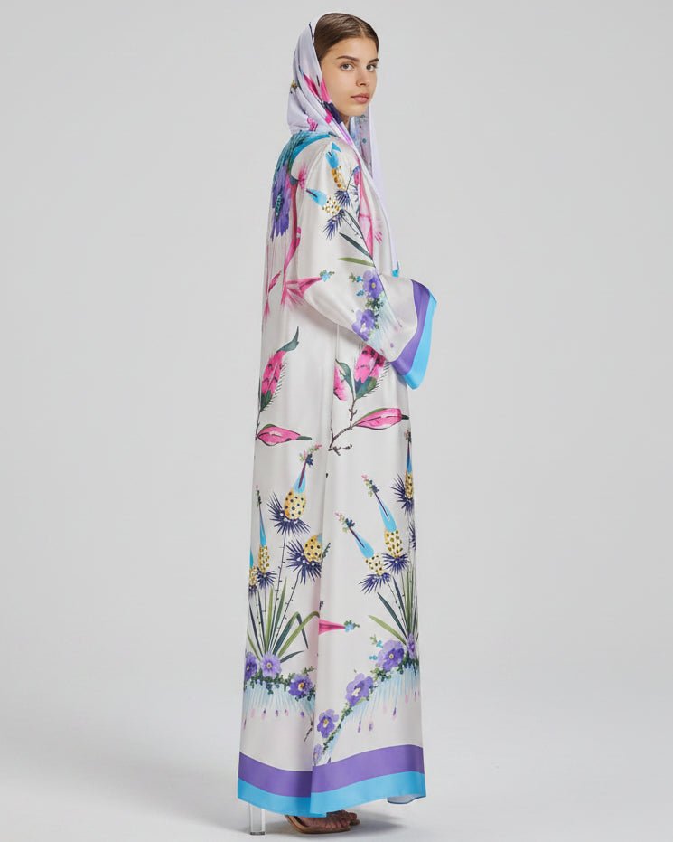 ‏RAMADAN25LOOKA17 ABAYA - THE ORPHIC - MIRA Y MANO