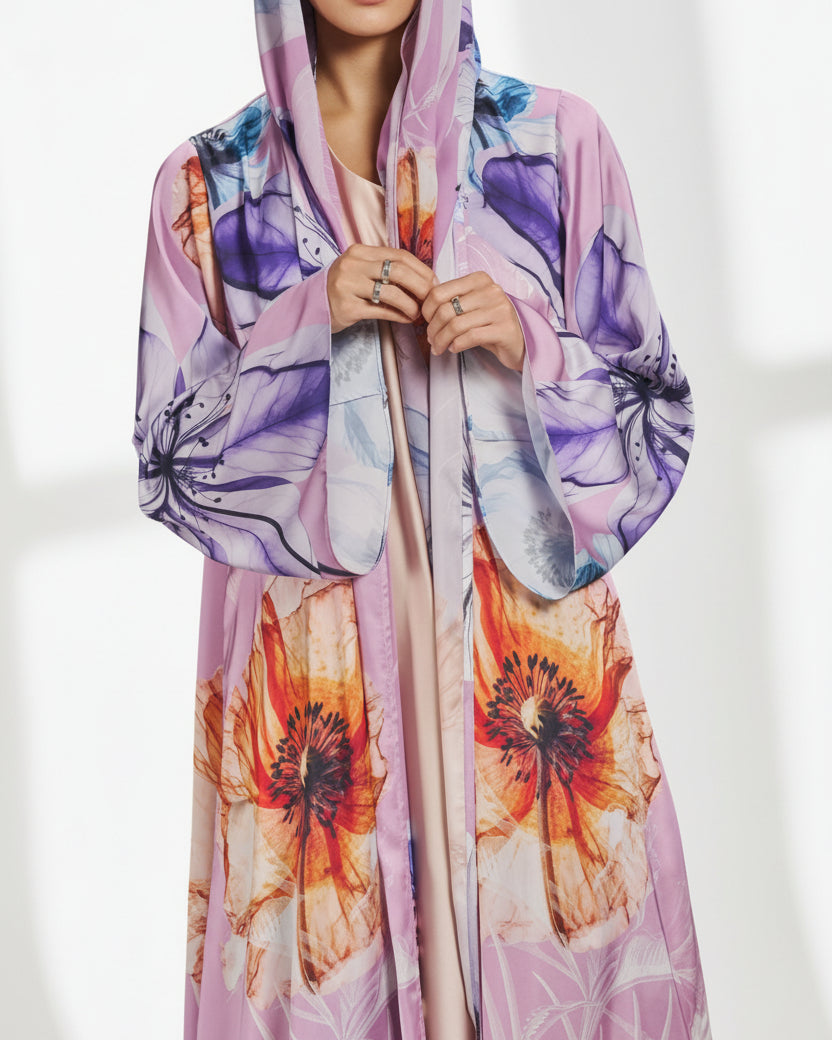 RAMADAN25LOOKA19 ABAYA - THE ORPHIC - MIRA Y MANO