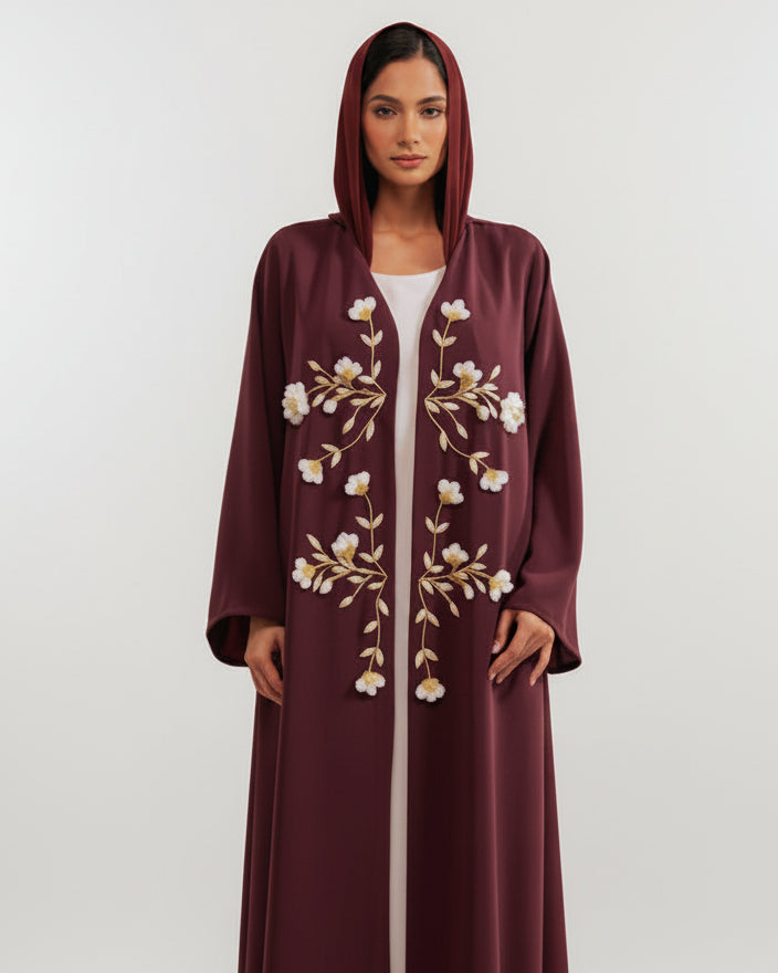 RAMADAN26LOOK04 ABAYA - THE ORPHIC - MIRA Y MANO