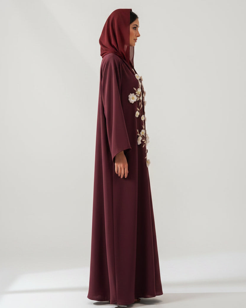 RAMADAN26LOOK04 ABAYA - THE ORPHIC - MIRA Y MANO