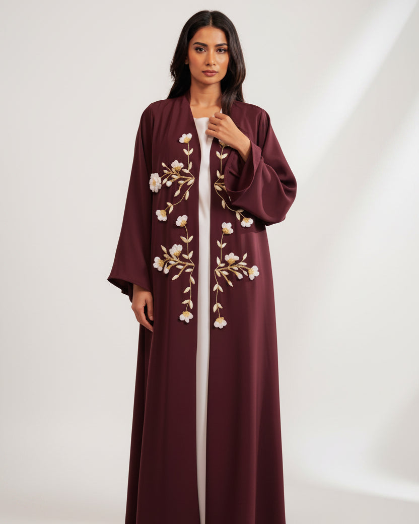 RAMADAN26LOOK04 ABAYA - THE ORPHIC - MIRA Y MANO