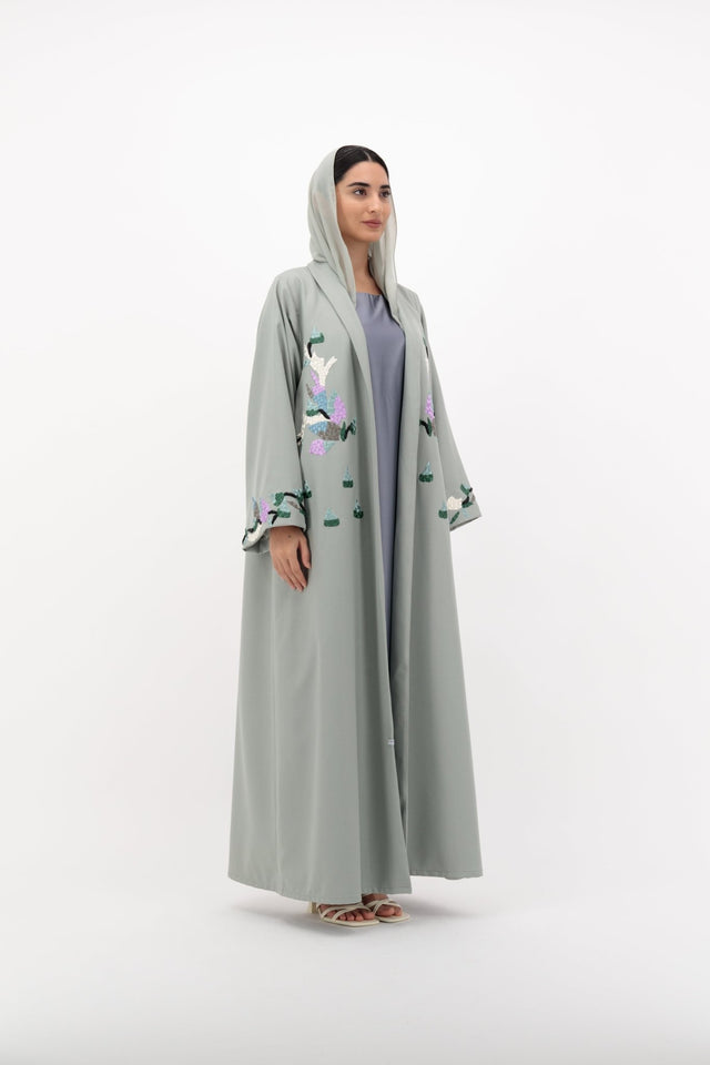 SUMMER24LOOKA10 ABAYA - THE ORPHIC - MIRA Y MANO