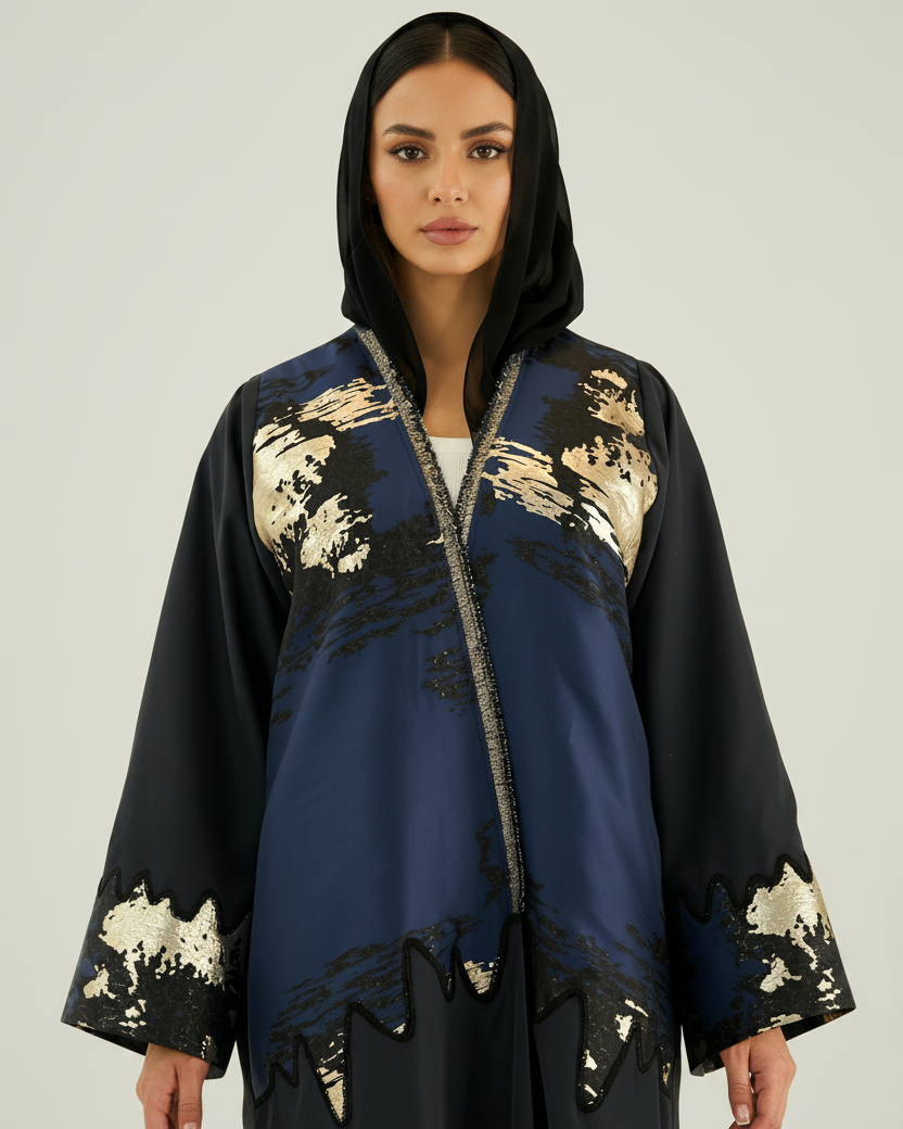 WINTER25LOOKA08 ABAYA - THE ORPHIC - MIRA Y MANO