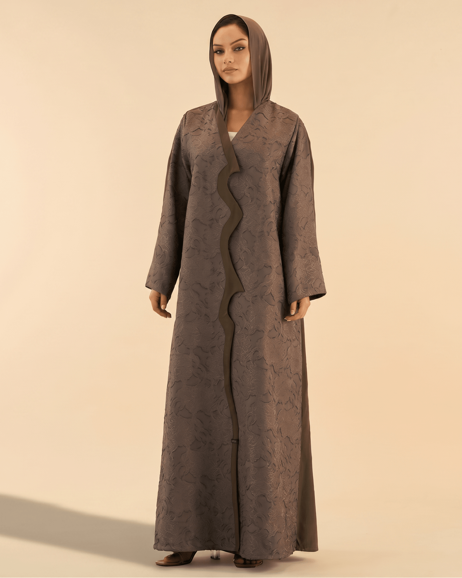 WINTER25LOOKA21 ABAYA - THE ORPHIC - MIRA Y MANO