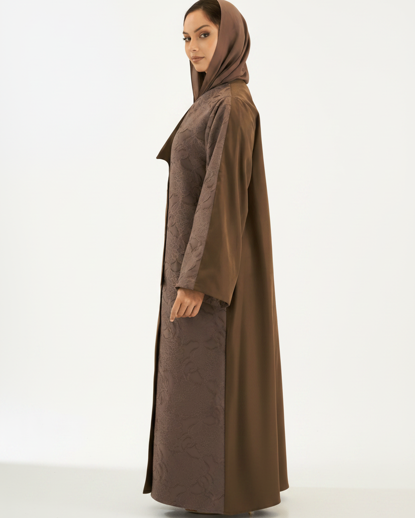 WINTER25LOOKA21 ABAYA - THE ORPHIC - MIRA Y MANO