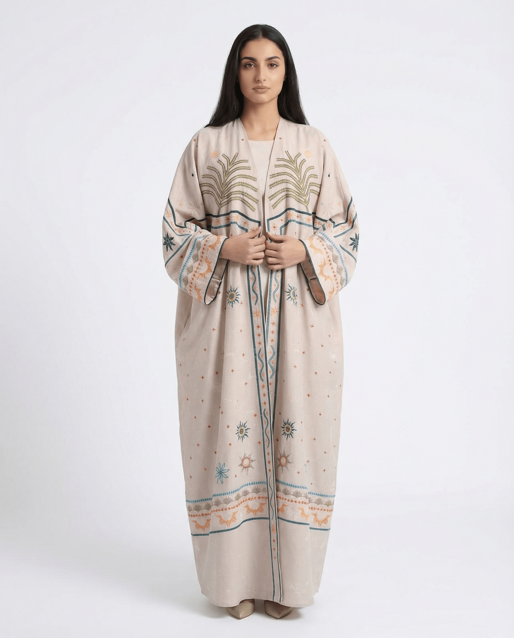 SHES BEEN THROUGH SUNS ABAYA - THE UNTITLED PROJECT - MIRA Y MANO