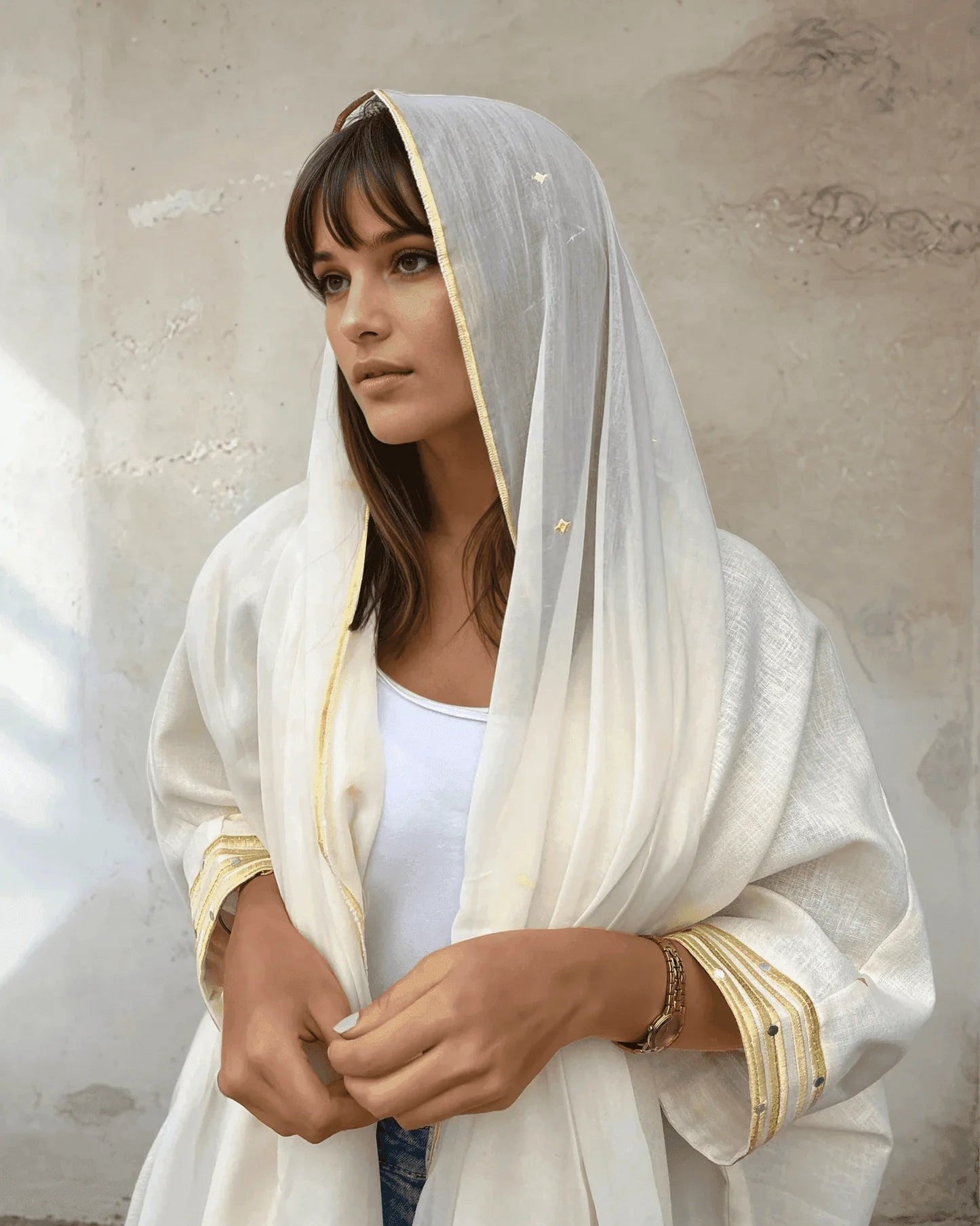 THE GYPSY SCARF WH SCARF - THE UNTITLED PROJECT - MIRA Y MANO