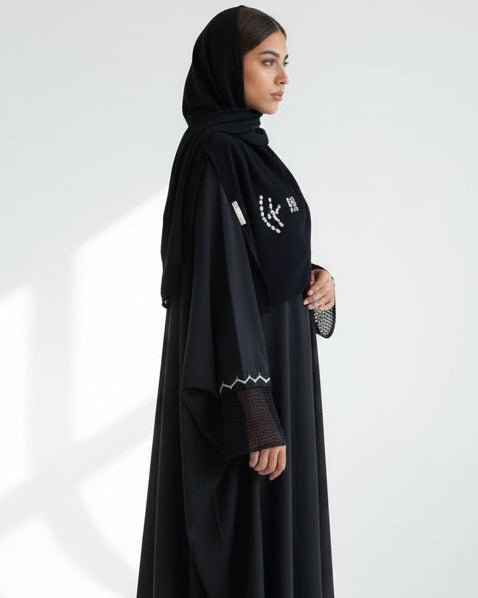 BOHO MESH BK ABAYA - THHABAH - MIRA Y MANO