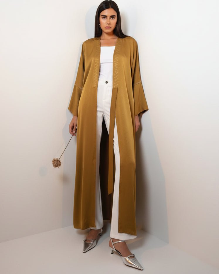 DUSTY ROSE ABAYA - THHABAH - MIRA Y MANO