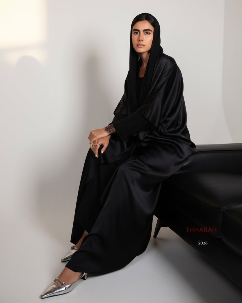 SILKY ABAYA - THHABAH - MIRA Y MANO