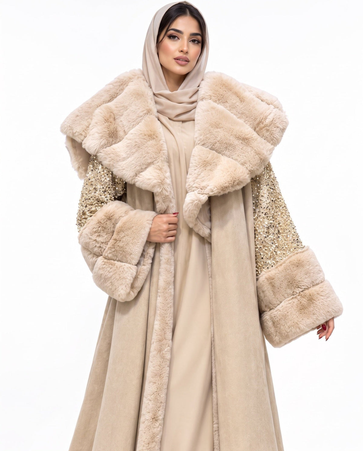 WRD1FBE FARWA - WARDAH ABAYA - MIRA Y MANO