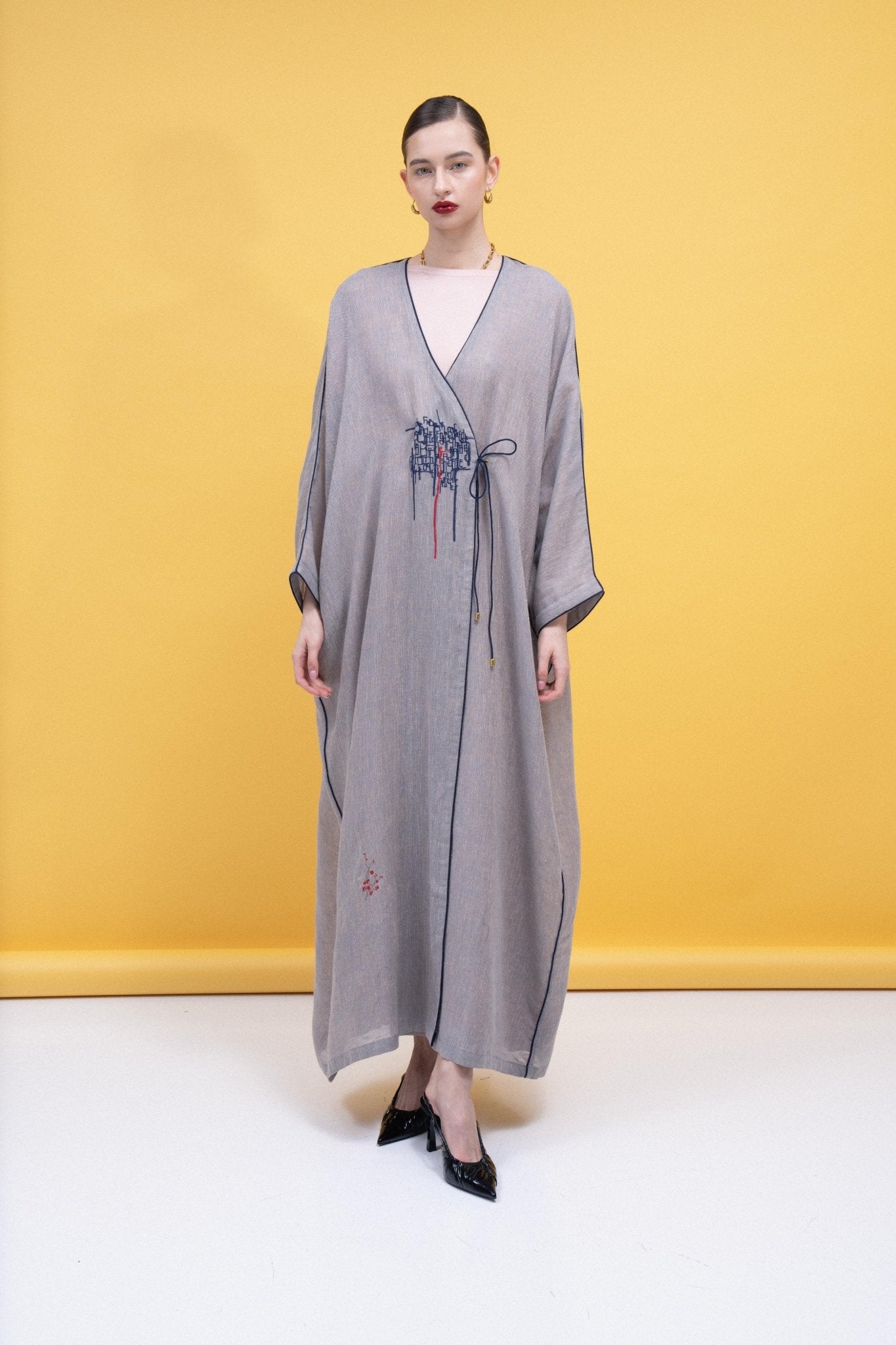 CODE - 0371 ABAYA SET - ZAH DESIGN - MIRA Y MANO