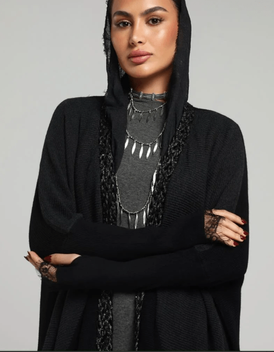 BLACK SIGNATURE ABAYA - ZIYA - MIRA Y MANO