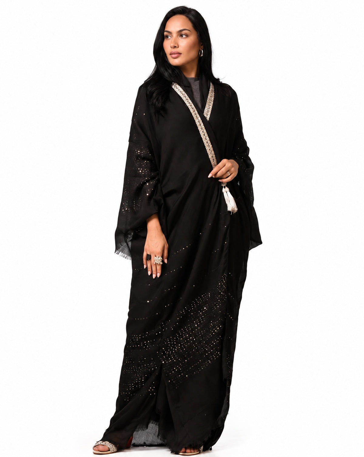 Eclipse – Black Cotton Abaya - ZIYA - MIRA Y MANO