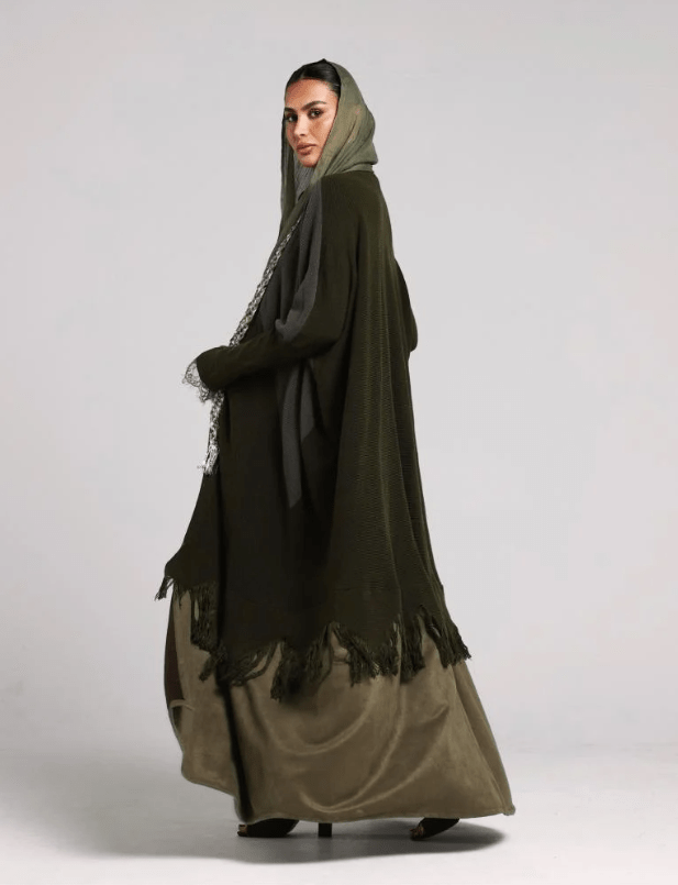 KHAKI SIGNATURE ABAYA - ZIYA - MIRA Y MANO