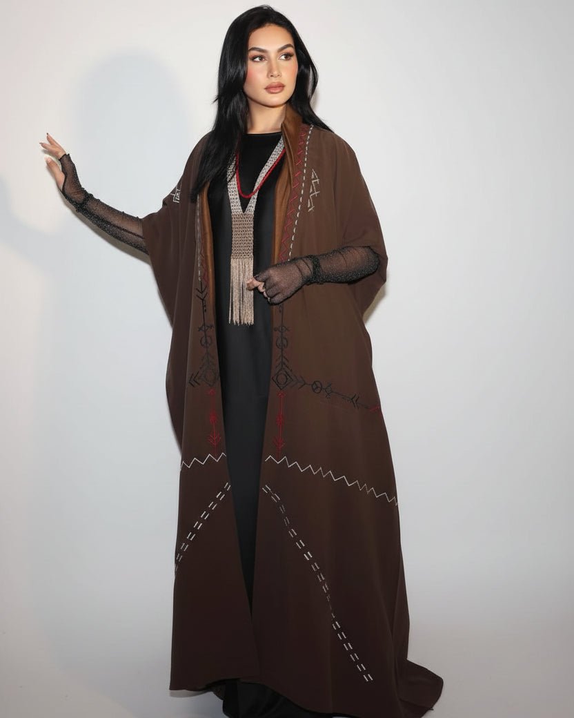 MUSE BROWN ABAYA - ZIYA - MIRA Y MANO
